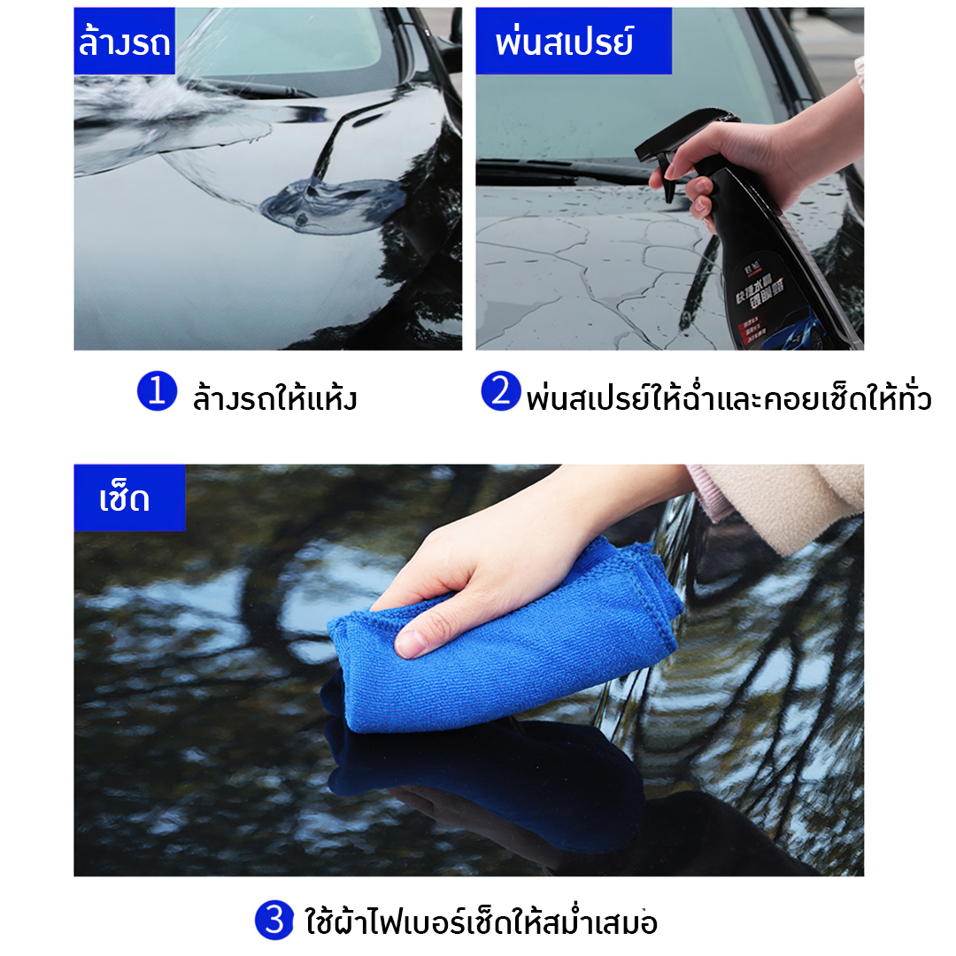 น้ำยาเคลือบเงา พ่นสเปรย์ เคลือบแก้ว