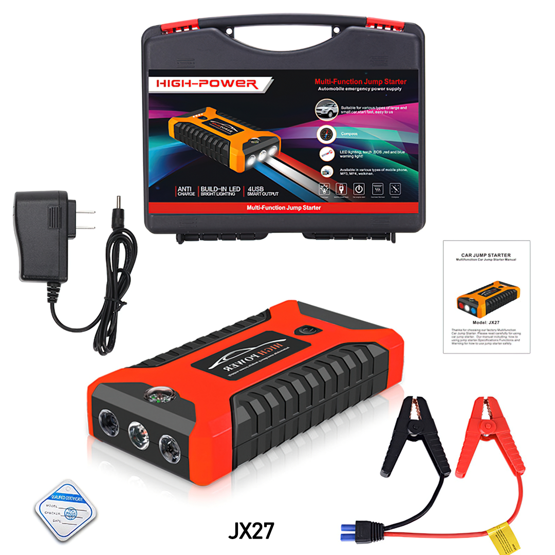 JX27 Car jump start powerbank เครื่องชาร์จแบตรถยนต์ แบบพกพา จั้มพ์สตาร์