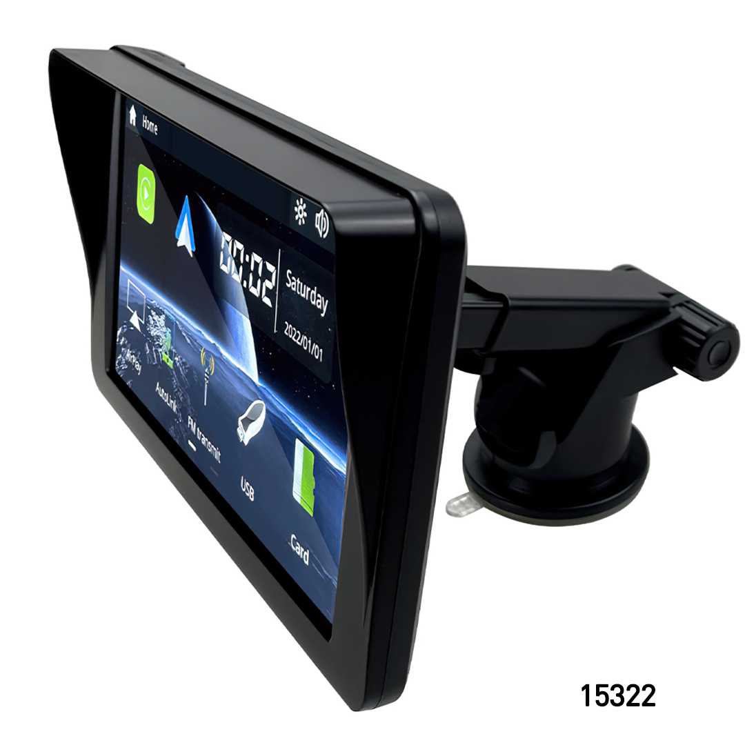 🌈15322  Hicar หน้าจอ 7 นิ้ว หน้าจอcarplay +android auto เชื่อมต่อแบบไร้สายได้