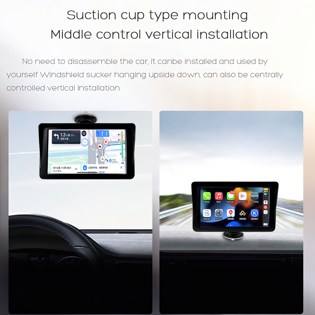 15322 Hicar หน้าจอ 7 นิ้ว หน้าจอcarplay +android auto เชื่อมต่อแบบไร้สายได้ รถรุ่นเก่าใช้ได้ทุกรุ่น
